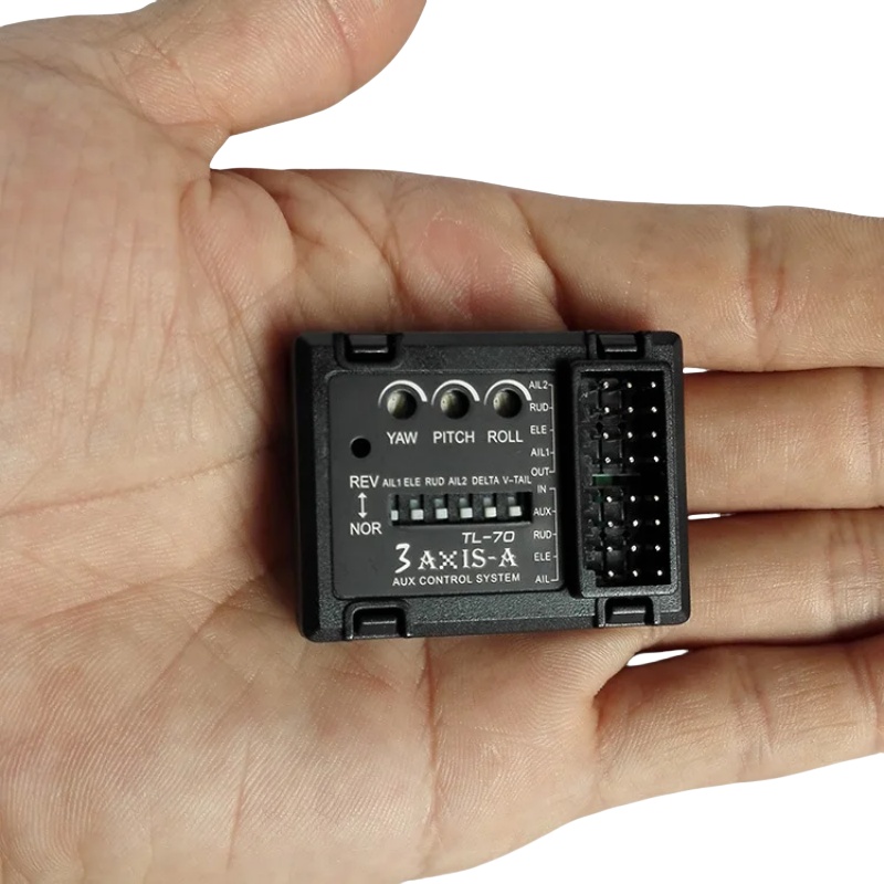 Drone Rc Controller - ตัวควบคุมการบินไจโร 3 แกน TL70 ตัวปรับสมดุลอัตโนมัติสำหรับเครื่องบินบังคับวิทยุแบบปีกตรึง ปีกเดลต้า