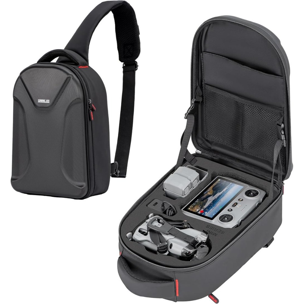 Drone Carrying Bag - กระเป๋าเป้สะพายหลังกันน้ำสำหรับ DJI Mini 5 Pro/4 Pro/3
