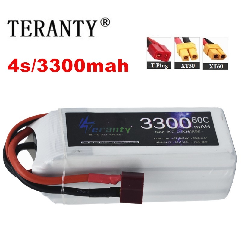 Drone Rcs - Lipo แบตเตอรี่แบบชาร์จไฟได้4S 3300mAh 60C 14.8V สำหรับ