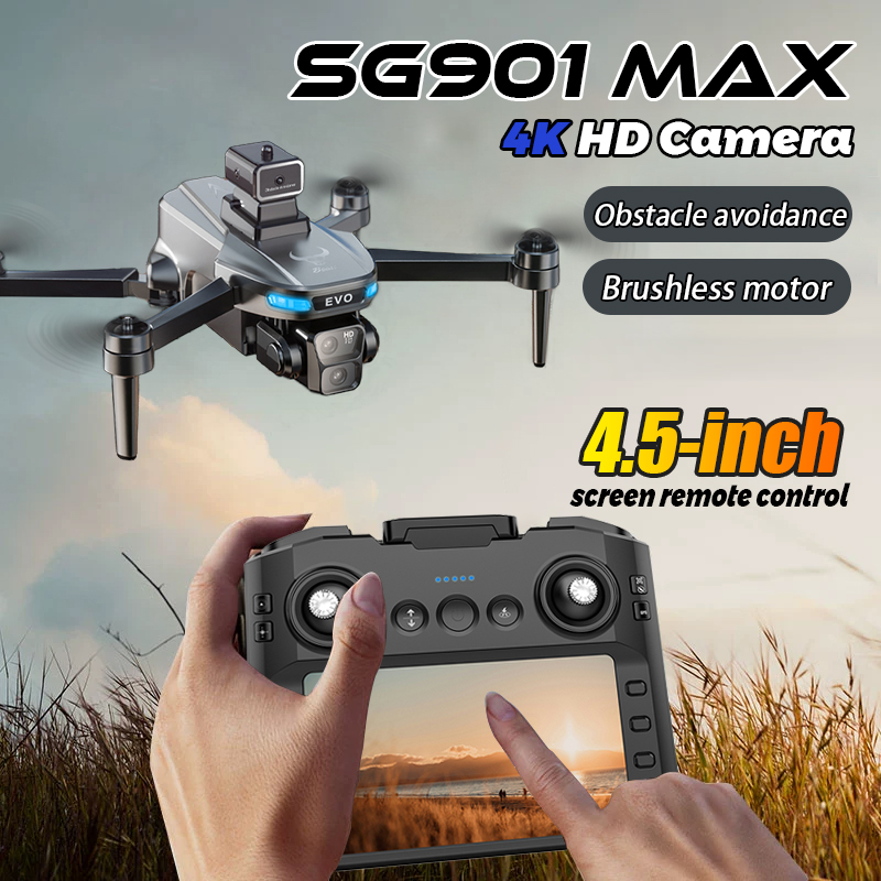 Drone Zll Rc - โดรน ZLL Sg901Max สำหรับผู้เริ่มต้น พร้อมระบบหลบหลีกสิ่งกีดขวาง กล้องคู่