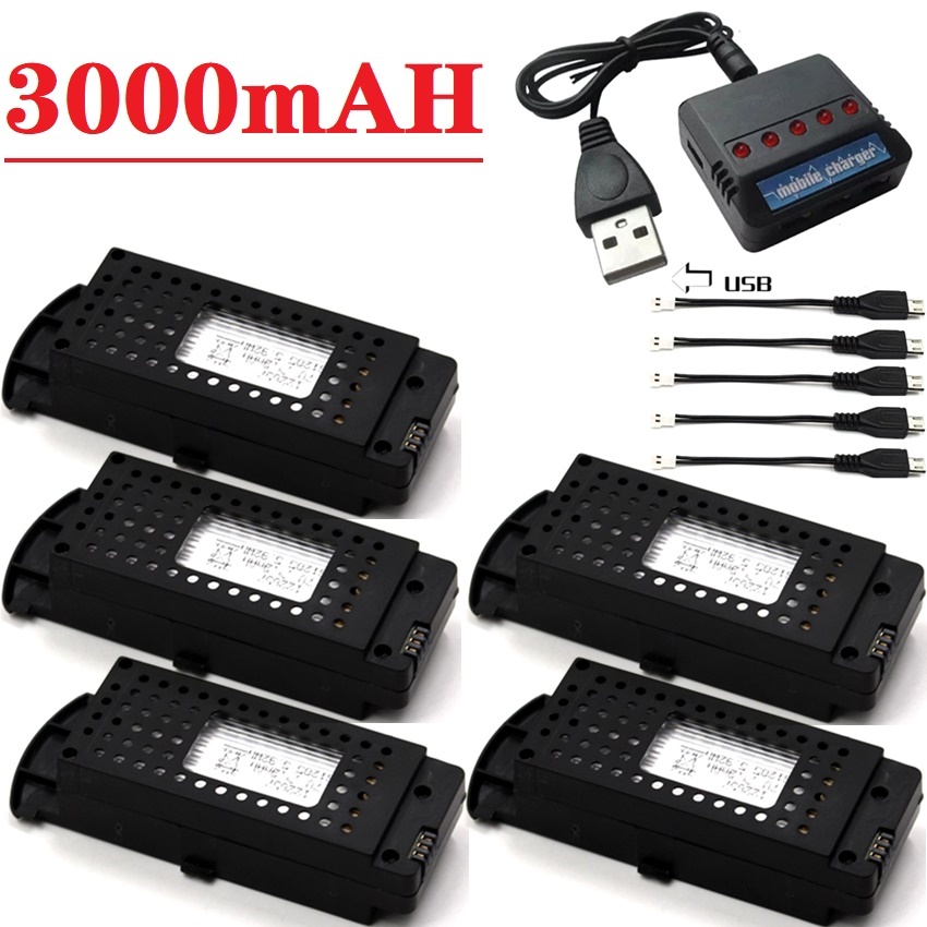Drone Zll Rc - Q6 โดรนแบตเตอรี่ 3.7V 3000mAh สำหรับ G6