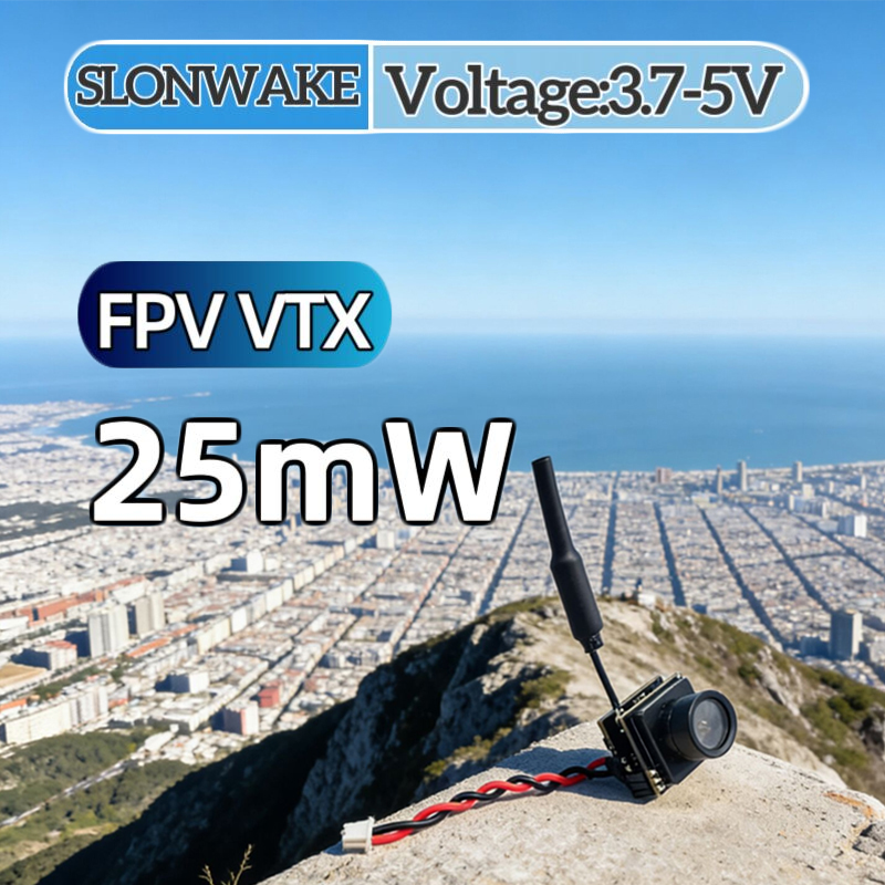 Drone Rc Controller - SLONWAKE FPV 25mW เครื่องส่งสัญญาณ VTX แบบจำลองกำลังไฟ