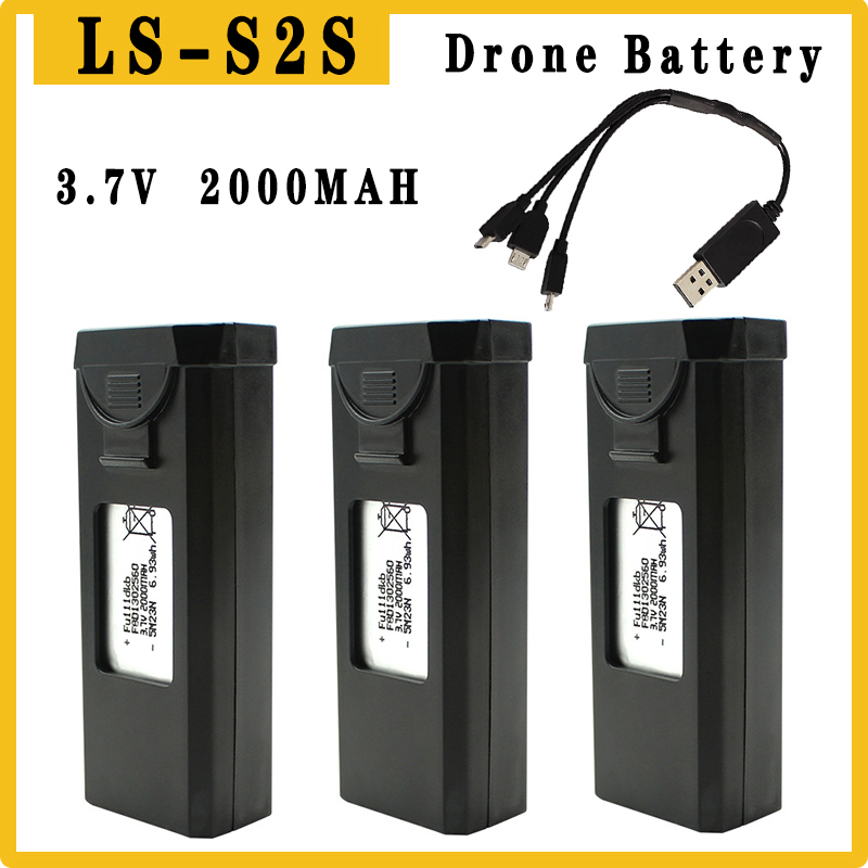 Drone Sjrc - Original S2S Drones แบตเตอรี่ 3.7V 2000mAh
