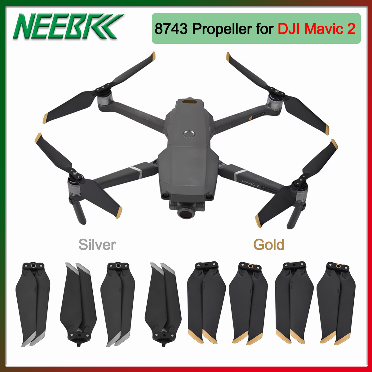 Drone Rcfpvpro - ใบพัด 4/8 ชิ้น รุ่น 8743 เสียงเงียบ