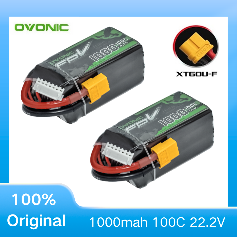 Drone Zll Rc - 2 ชิ้น OVONIC 1000mAh 100C 22.2V