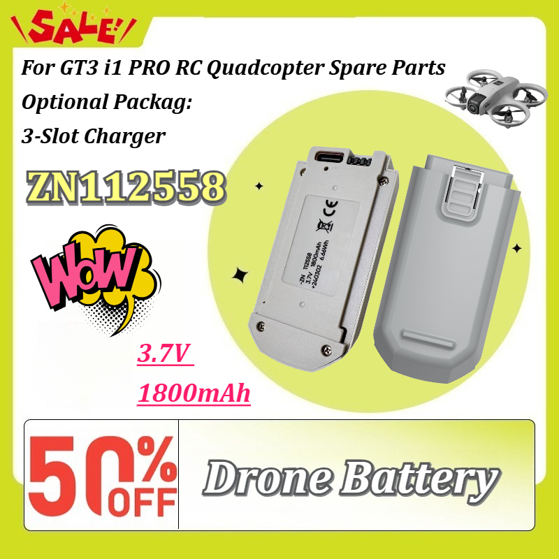 Drone Gt3 Rc - ใหม่ 1-6PCS ZN112558 3.7V 1800mAh แบตเตอรี่โดรนทดแทนสำหรับ