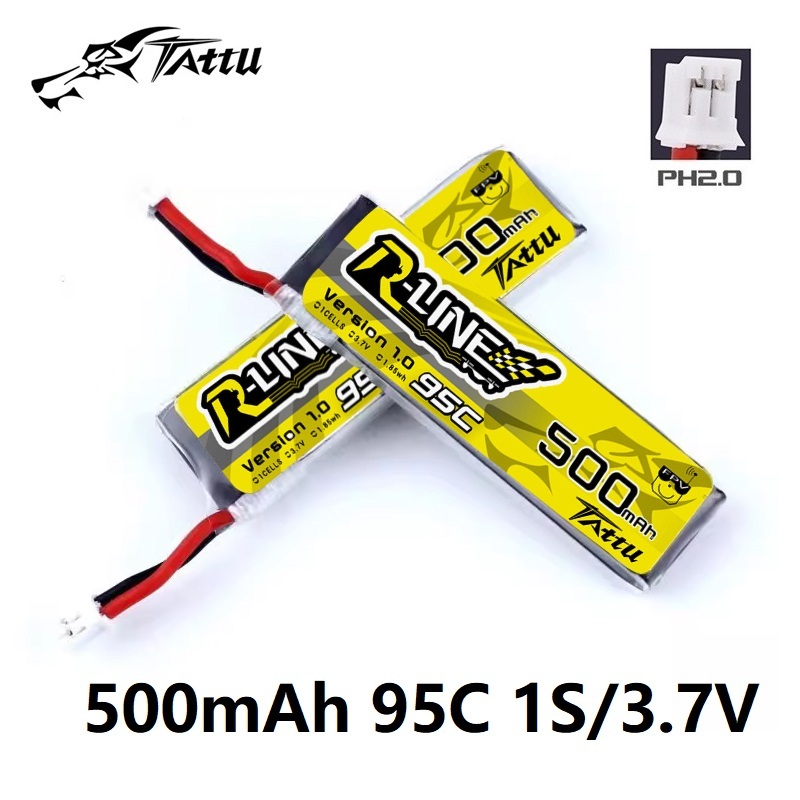 Drone Zll Rc - อัพเกรด Tattu R-LINE 1.0 500มิลลิแอมป์1วินาที3.7โวลต์แบตเตอรี่95C Lipo