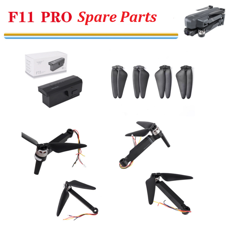 Drone Sjrc - SJRC F11 RPO RC Drone อะไหล่อุปกรณ์เสริมใบพัดมอเตอร์แขนกล้องชุดสายชาร์จรีโมทคอนโทรล