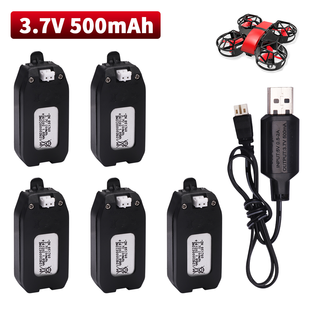 Drone Rcs - 3.7V 500mAh แบตเตอรี่ลิเธียมสําหรับ NH330 RH821 เครื่องบินสี่แกน