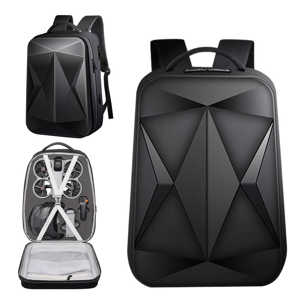 Drone Carrying Bag - กระเป๋าเป้สะพายหลังแบบแข็งสำหรับโดรน DJI AVATA 360 ความจุขนาดใหญ่ กระเป๋าเก็บของแบบสะพายไหล่