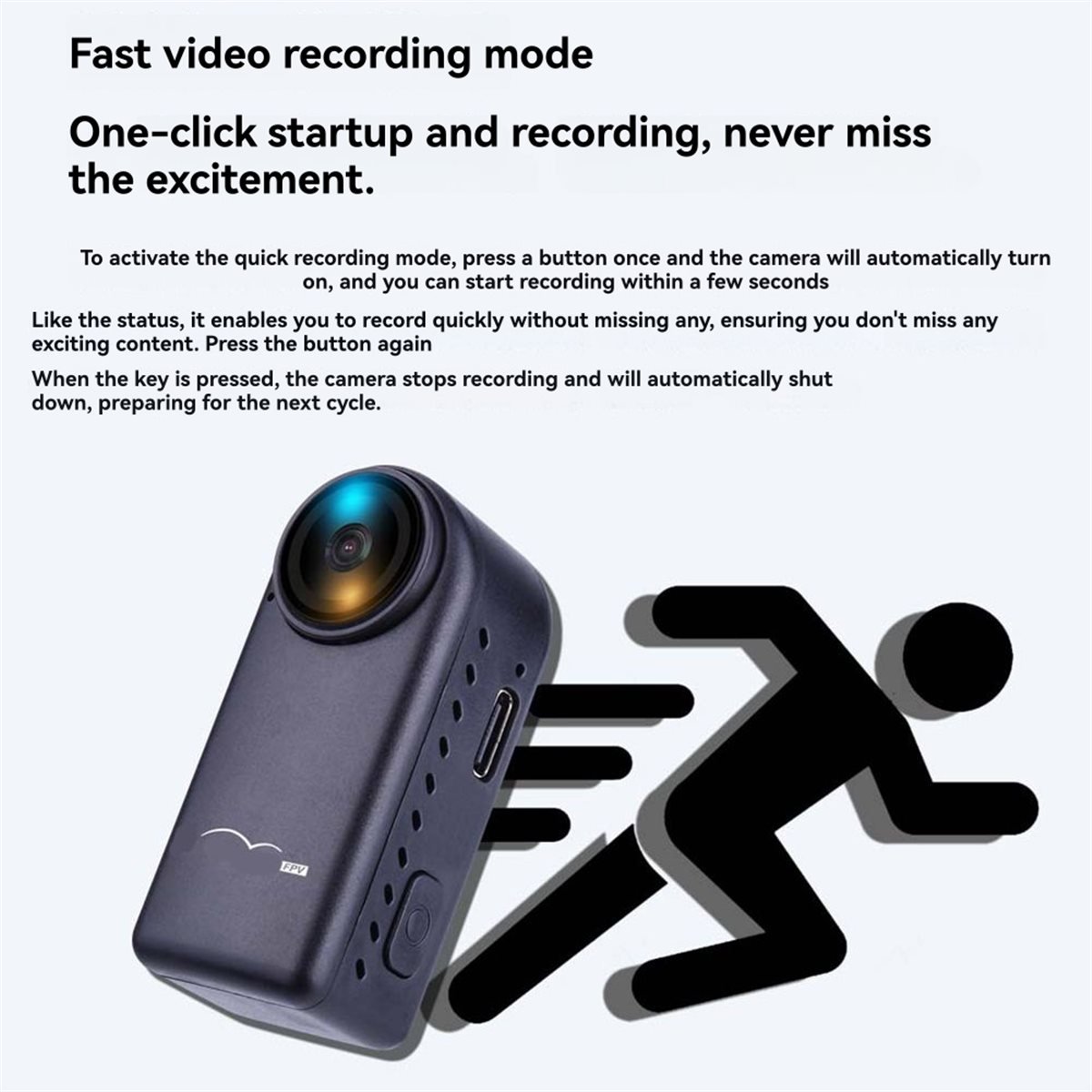 Drone Motion Rc - กล้องถ่ายภาพแบบพกพา TRENDY STYLE~4K Thumb 3 พร้อมระบบกันสั่น