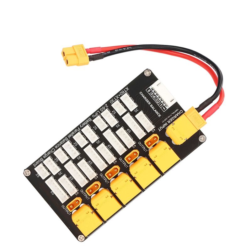 Lipo Parallel Charging Board - บอร์ดชาร์จแบตเตอรี่ลิโพแบบขนาน XT30 XT60 ปลั๊ก 2-6S แบตเตอรี่ลิเธียมสำหรับ