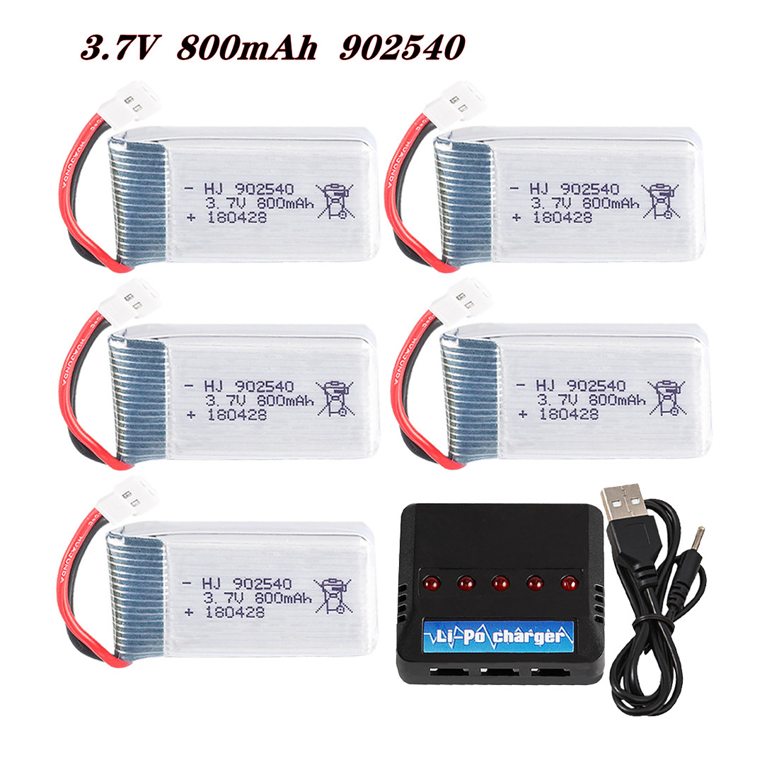 Drone Rcs - 3.7V 800mAh 902540 25C แบตเตอรี่ Lipo