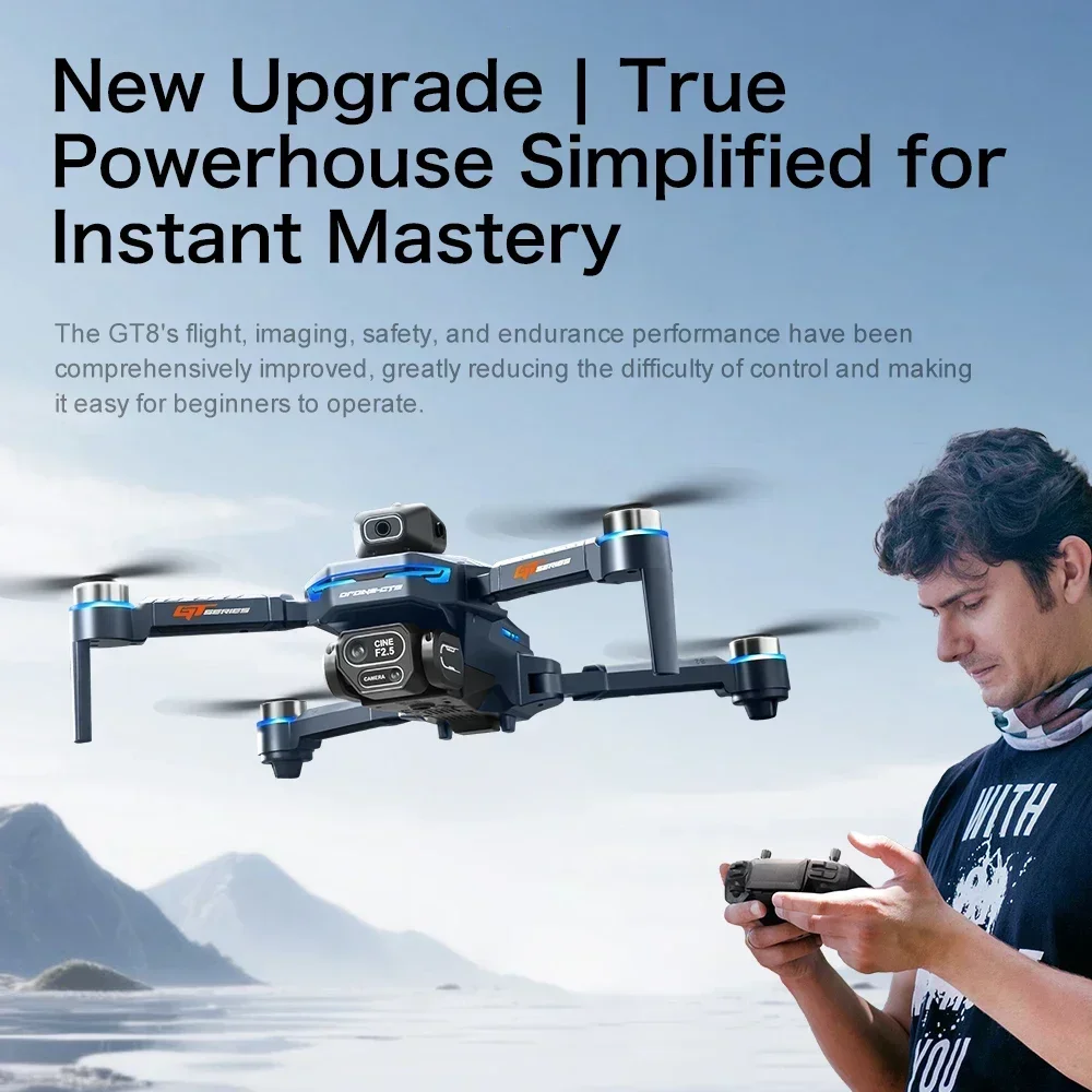 Drone 4K HD GT8 กล้องหลีกเลี่ย - Drone Top Rc บทวิจารณ์และราคา