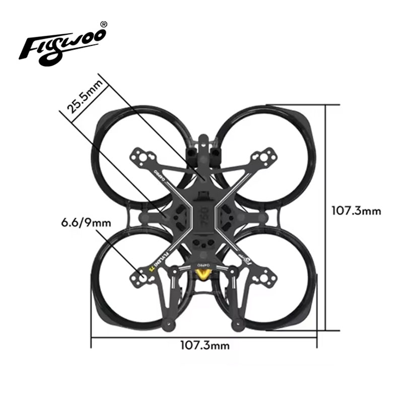 ชุดโครง Flywoo Flylens 75 ขนาด - Quadcopter Frame บทวิจารณ์และราคา