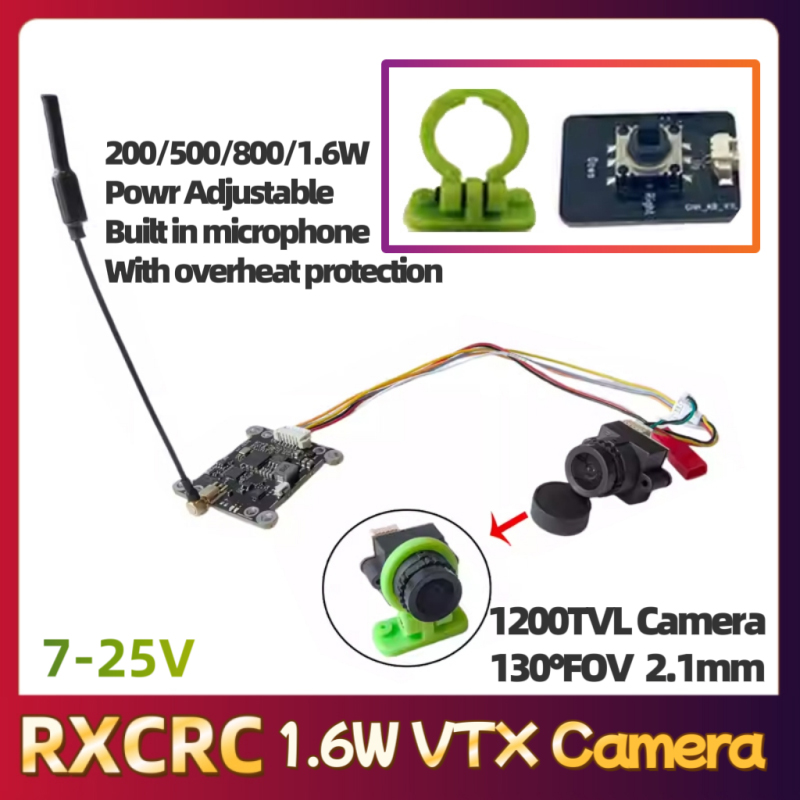 โมดูล RXCRC 5.8G 48CH 1.6W VTX - Drone Rc Controller บทวิจารณ์และราคา