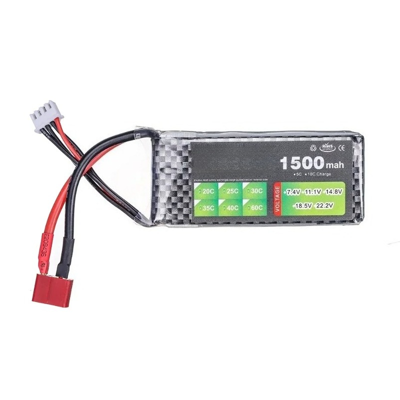 แบตเตอรี่ลิโพ 7.4V 1500mAh 35C - Drone Zll Rc บทวิจารณ์และราคา