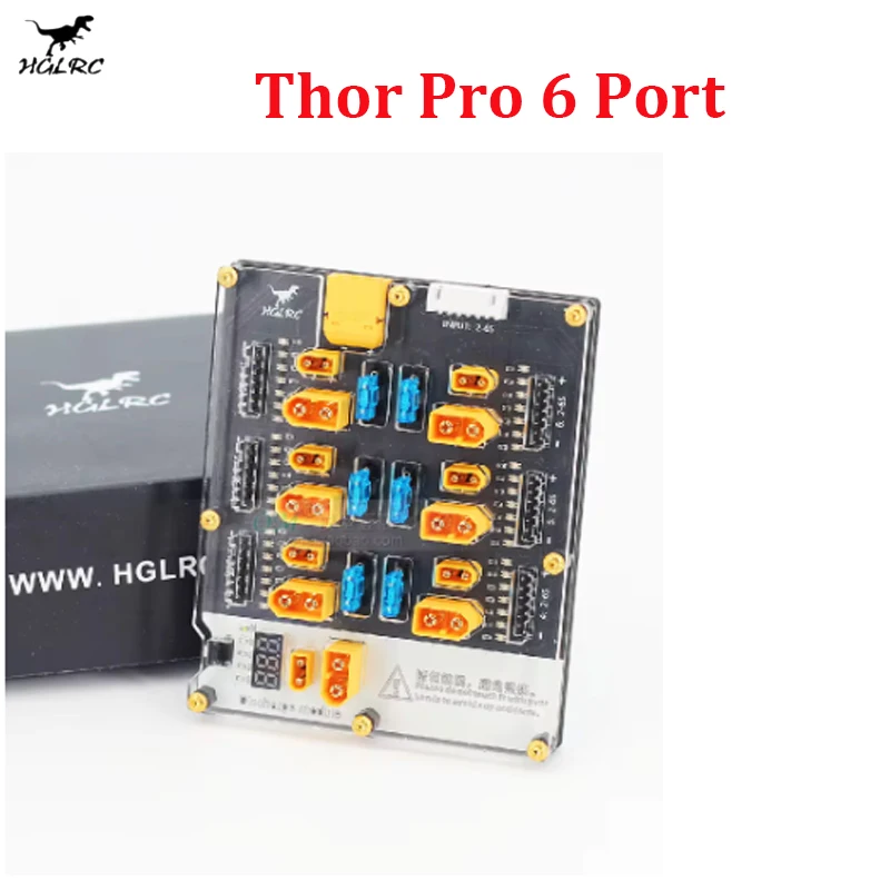 HGLRC Thor Pro 6 พอร์ตเครื่องช - Lipo Parallel Charging Board บทวิจารณ์และราคา