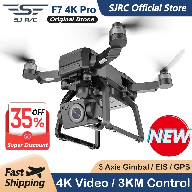 SJRC F7 4K PROกล้องDrone GPS H - Drone Sjrc บทวิจารณ์และราคา