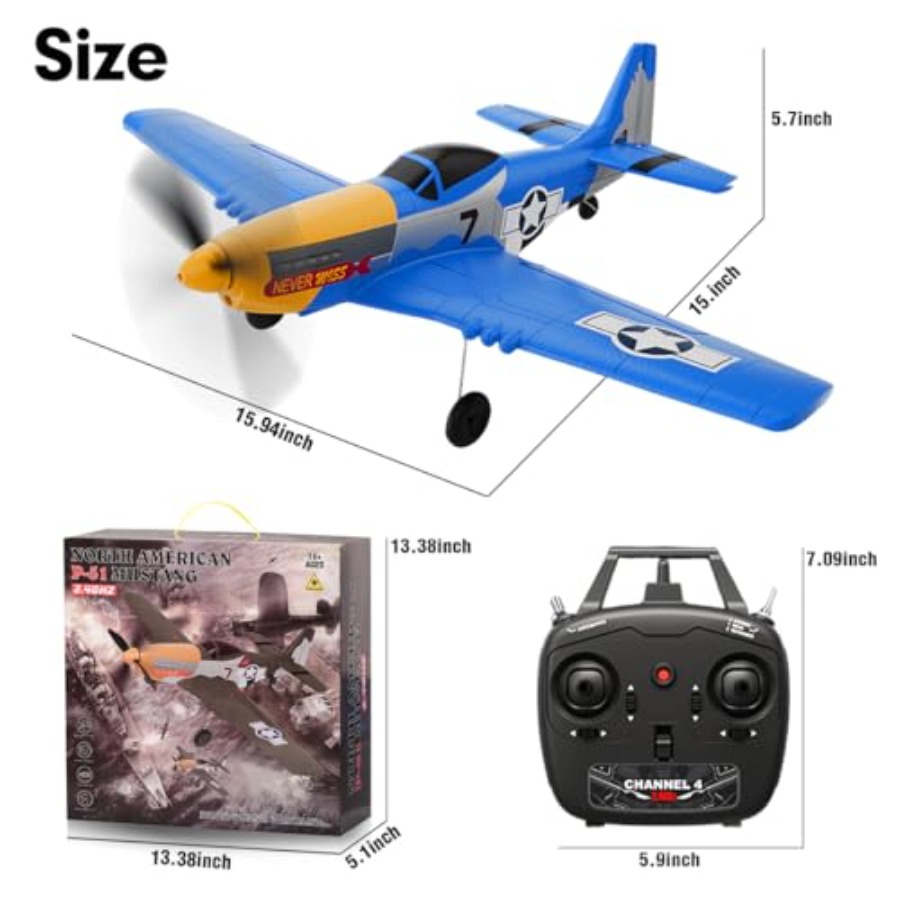 เครื่องบินบังคับวิทยุ P51D RC  - Drone Top Rc บทวิจารณ์และราคา
