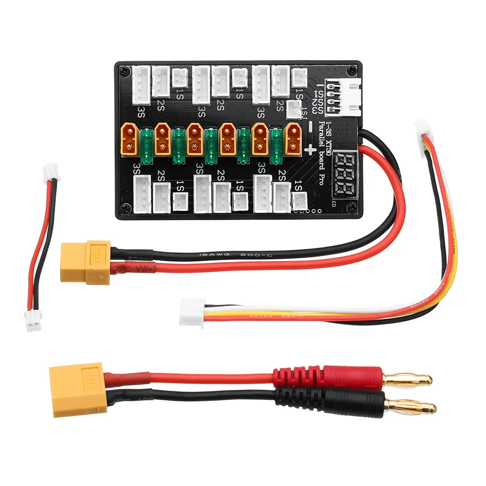 XT30ปลั๊ก1S-3S แบตเตอรี่ Lipo  - Lipo Parallel Charging Board บทวิจารณ์และราคา
