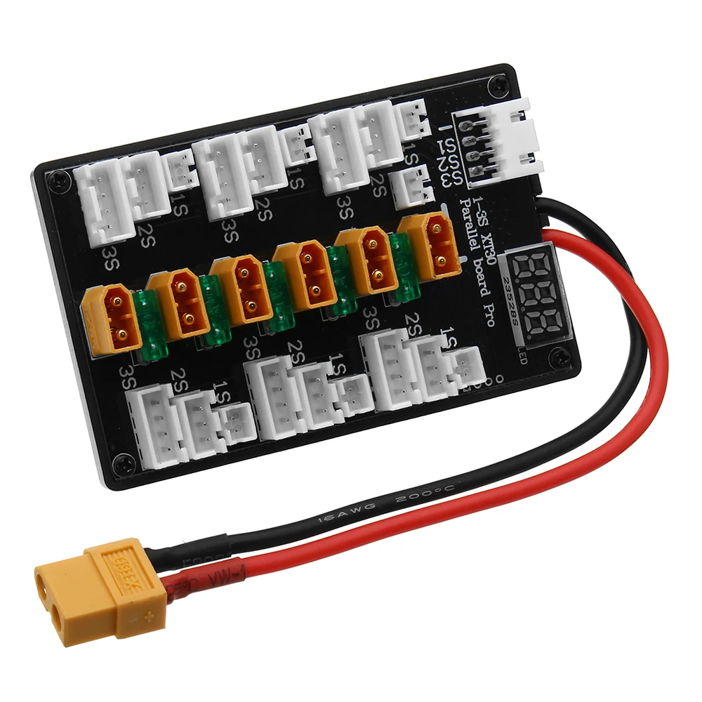 XT30ปลั๊ก1S-3S แบตเตอรี่ Lipo  - Lipo Parallel Charging Board บทวิจารณ์และราคา