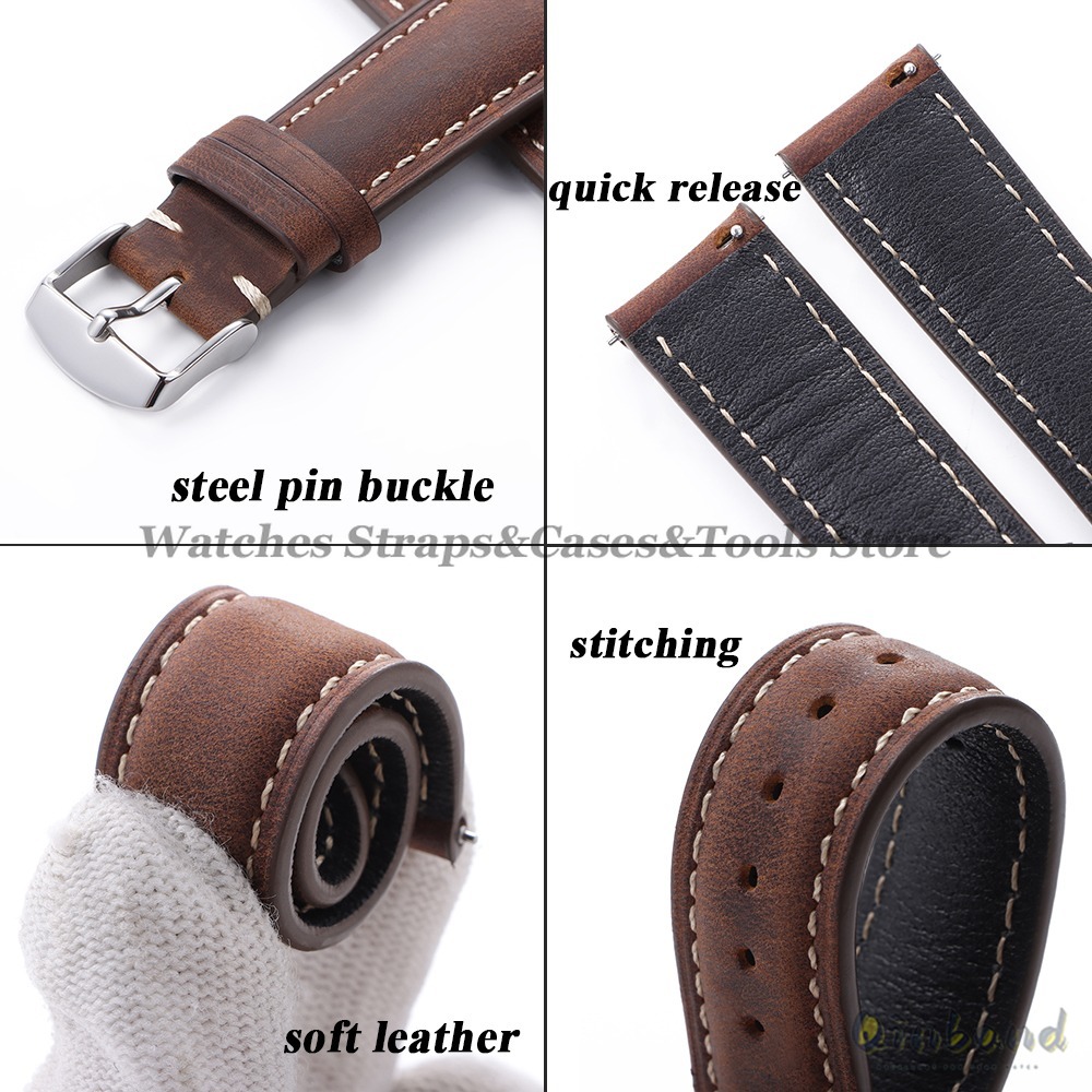 Vintage Cowhide หนังสายนาฬิกา  - Drone Gt3 Rc บทวิจารณ์และราคา