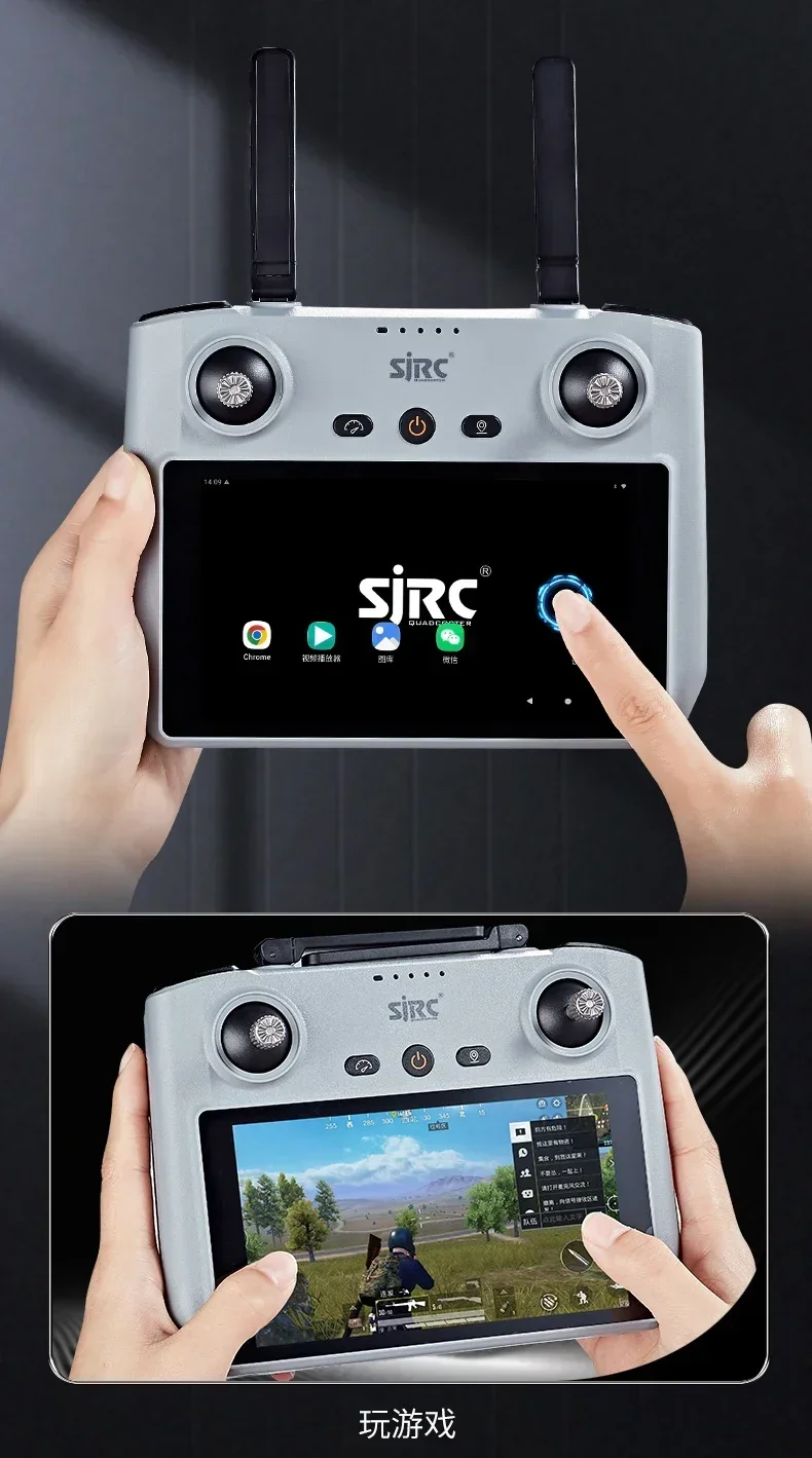 รีโมทคอนโทรลหน้าจอสัมผัส SJRC  - Drone Sjrc บทวิจารณ์และราคา